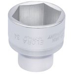 Elora 15323 34mm 1/2" Square Drive Hexagon Socket