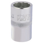 Elora 24624 17mm 1/2" Square Drive Bi-hexagon Socket