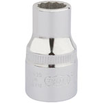 Elora 24343 7/16 1/2 Square Drive Bi-hexagon Socket