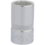 Elora 24385 5/8" 1/2" Square Drive Bi-hexagon Socket
