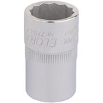 Elora 24400 11/16" 1/2" Square Drive Bi-hexagon Socket