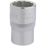 Elora 24418 3/4 1/2 Square Drive Bi-hexagon Socket