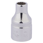 Elora 24799 1/8" 1/2" Square Drive Whitworth Bi-hexagon Socket