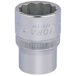 Elora 24848 7/16 1/2 Square Drive Whitworth Bi-hexagon Socket