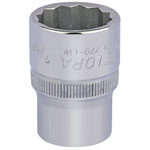 Elora 24848 7/16 1/2 Square Drive Whitworth Bi-hexagon Socket