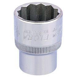 Elora 24856 1/2 1/2 Square Drive Whitworth Bi-hexagon Socket