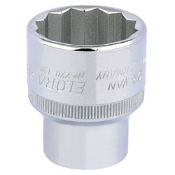 Elora 24872 5/8 1/2 Square Drive Whitworth Bi-hexagon Socket