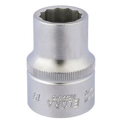 Elora 00682 19mm 3/4 Square Drive Bi-hexagon Socket