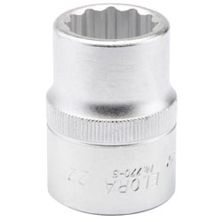 Elora 00707 22mm 3/4 Square Drive Bi-hexagon Socket