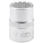 Elora 00723 24mm 3/4" Square Drive Bi-hexagon Socket