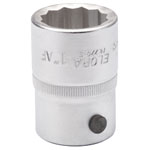 Elora 00476 1" 3/4" Square Drive Bi-hexagon Socket