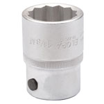 Elora 00492 1.1/8" 3/4" Square Drive Bi-hexagon Socket