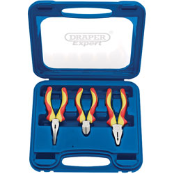 Draper Expert 49157 3 Piece Vde Slimline Pliers Set