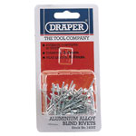 Draper 14007 50 x 3.2mm x 5.2mm Blind Rivets