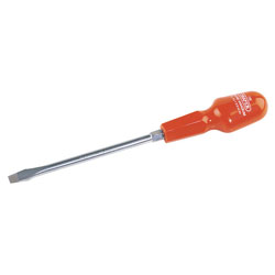 Draper 19500 8mm x 150mm Plain Slot Flared Tip Cabinet Pattern Screwdriver