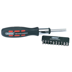 Draper 43640 11 Piece Ratchet Screwdriver and Bit Set