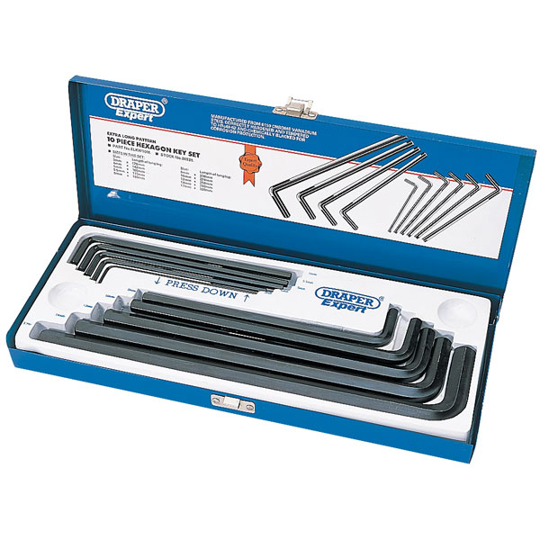 Click to view product details and reviews for Draper Expert 33895 10 Piece Metric Extra Long Pattern Hexagon Key Set.