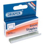 Draper 13959 6mm Staples (1,000)