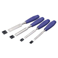 Draper 69619 4 Piece Bevel Edge Wood Chisel Set