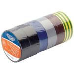 Draper Expert 90086 6x10mx19mm Mixed Colours Insulation Tape to BSEN60454/Type2