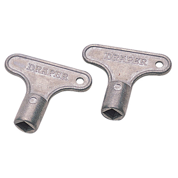 Draper 74880 Box of Two Zinc Radiator Keys Rapid Online