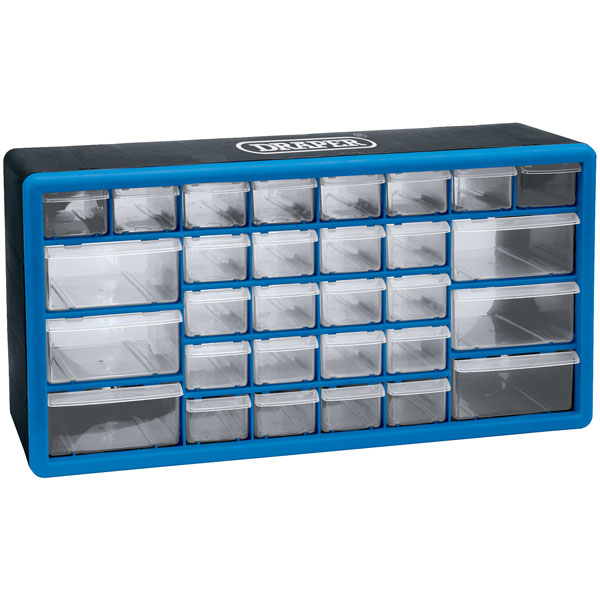 Draper 12015 30 Drawer Organiser 500 X 160 X 255mm Rapid Online