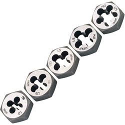 Draper 79198 5 Pce Metric Hexagon Die Nut Set