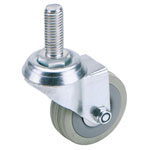 Draper 65470 50mm Dia. Swivel Bolt Fixing Rubber Castor - S.w.l 50kg