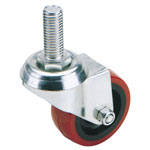 Draper 65510 50mm Dia. Swivel Bolt Fixing Polyurethane Wheel - S.w.l. 50kg