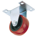 Draper 65512 50mm Dia. Fixed Plate Fixing Polyurethane Wheel - S.w.l. 75kg