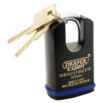Draper Expert 64196 46mm Heavy Duty Stainless Steel Padlock & 2 Keys