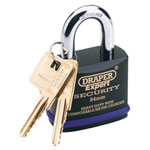 Draper Expert 64193 54mm Heavy Duty Stainless Steel Padlock & 2 Keys