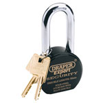 Draper Expert 64207 63mm Heavy Duty Stainless Steel Padlock & 2 Keys