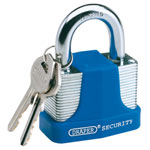 Draper 64179 30mm Laminated Steel Padlock and 2 Keys