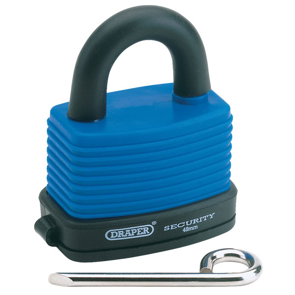  64175 48mm Resetable Weatherproof 4 Num CombinLaminated Steel Padlock