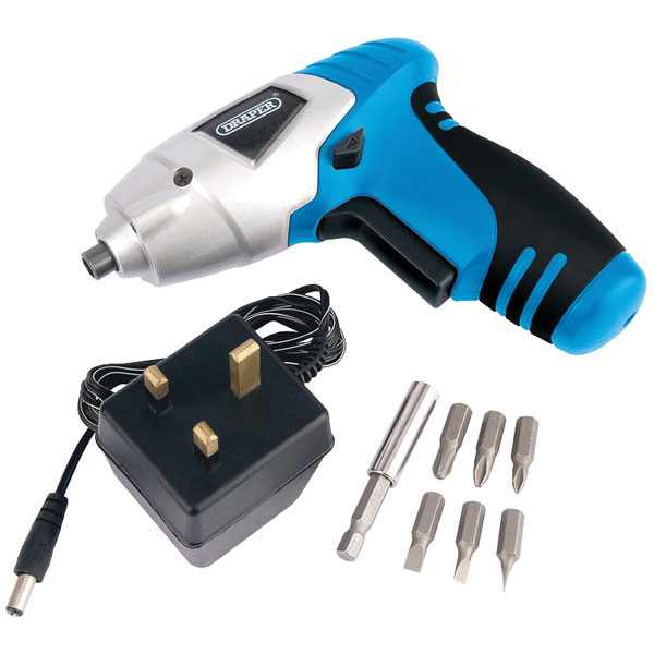Draper 22386 3.6V Cordless LiIon Screwdriver Kit Rapid Online