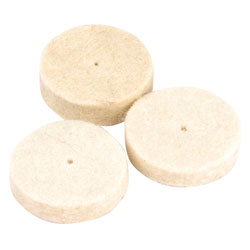 Draper 44472 Bag of 3 24mm x 6mm Felt Polishing Wheels for 95W Multi Tool Kit