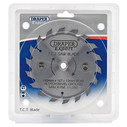 Draper Expert 9461 TCT Saw Blade 140x10mmx18t