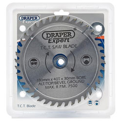 Draper Expert 9470 TCT Saw Blade 180x30mmx40t