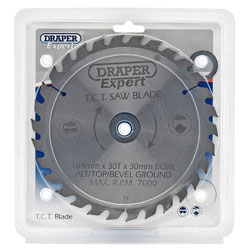 Draper Expert 9472 TCT Saw Blade 184x30mmx30t