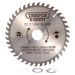 Draper Expert 9473 TCT Saw Blade 184x30mmx40t