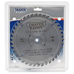 Draper Expert 9477 TCT Saw Blade 210x30mmx40t