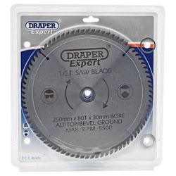 Draper Expert 09489 TCT Saw Blade 250x30mmx80t