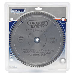 Draper Expert 09490 TCT Saw Blade 250x30mmx80t Neg