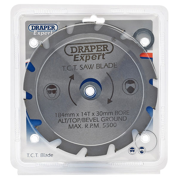 Draper Expert 09497 TCT Saw Blade - Nail Cutting 184x30mmx14t