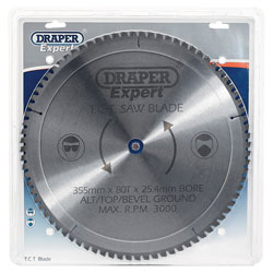 Draper Expert 09499 TCT Saw Blade 355x25.4mmx80t