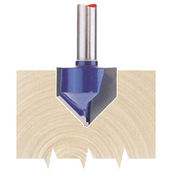 Draper 75337 TCT Router Bit 1/4 Groove 19mm x 90°