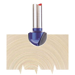 Draper 75345 TCT Router Bit 1/4 Core Box 12.7 x 6.35mm