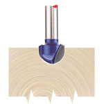 Draper 75345 TCT Router Bit 1/4" Core Box 12.7 x 6.35mm