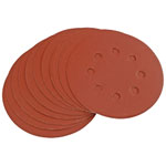Draper 44342 Pack of 10 125mm 320 Grit Hook and Loop Sanding Discs